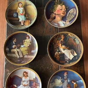 Norman Rockwell Decorative 8 1/2” Collector Plates
